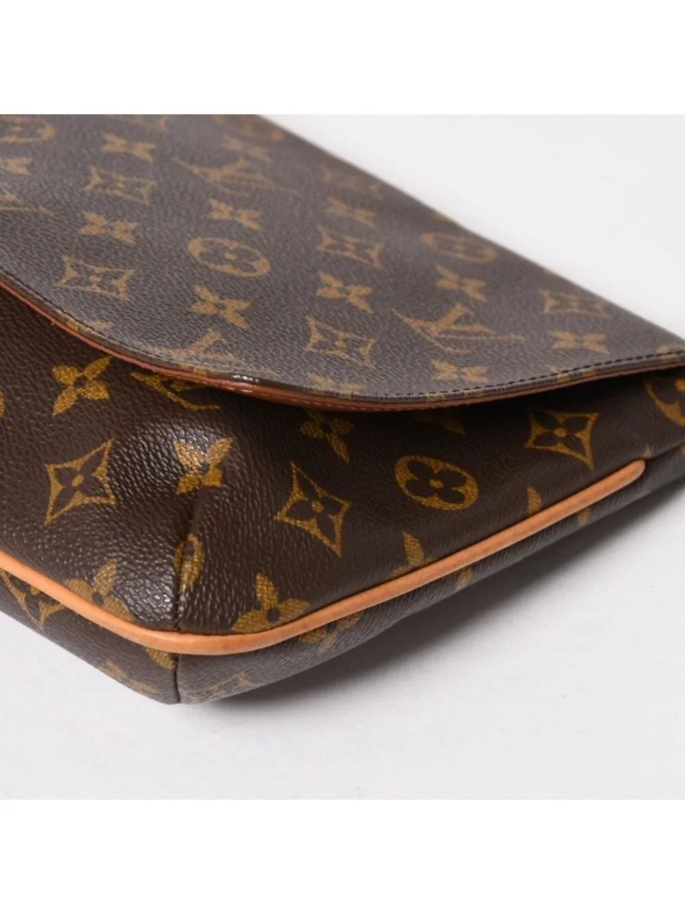 Louis Vuitton Musette Tango Shoulder Bag Monogram Canvas Brown Gold
